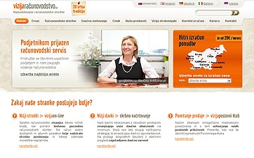 spletna stran Vizija računovodstvo