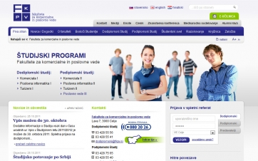 spletna stran FKPV