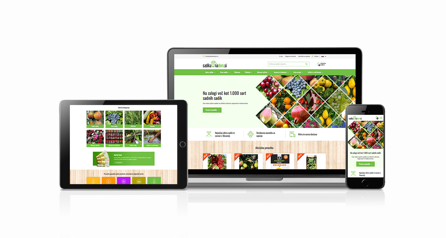 spletna stran Sadika na dom