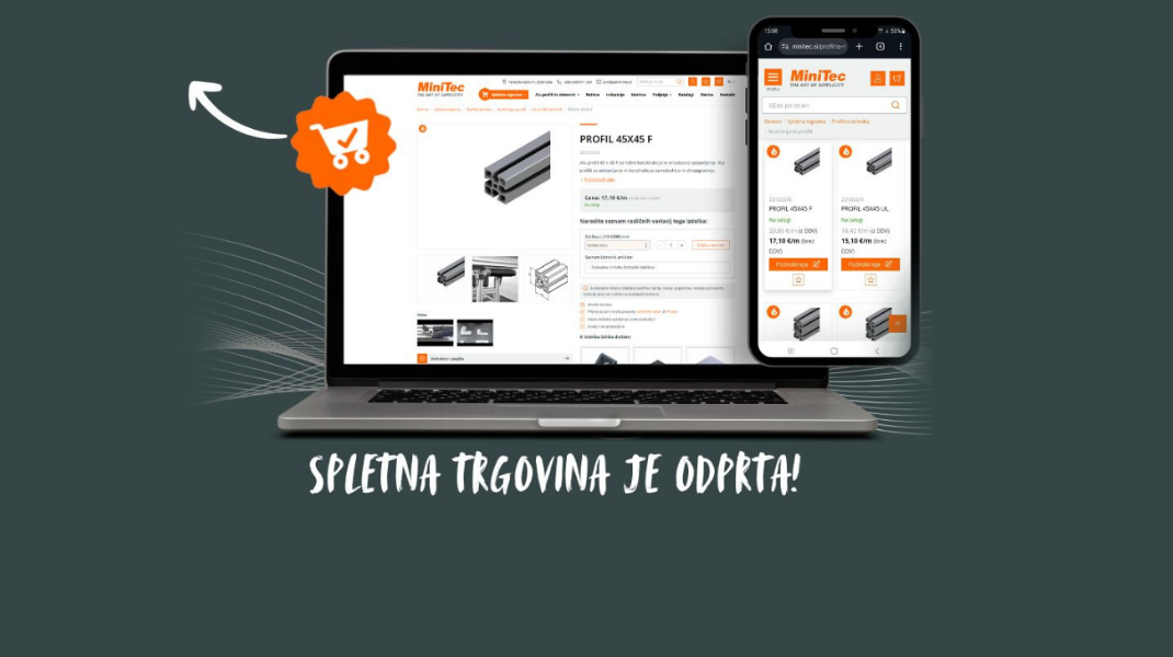 Izdelava spletne trgovine Minitec