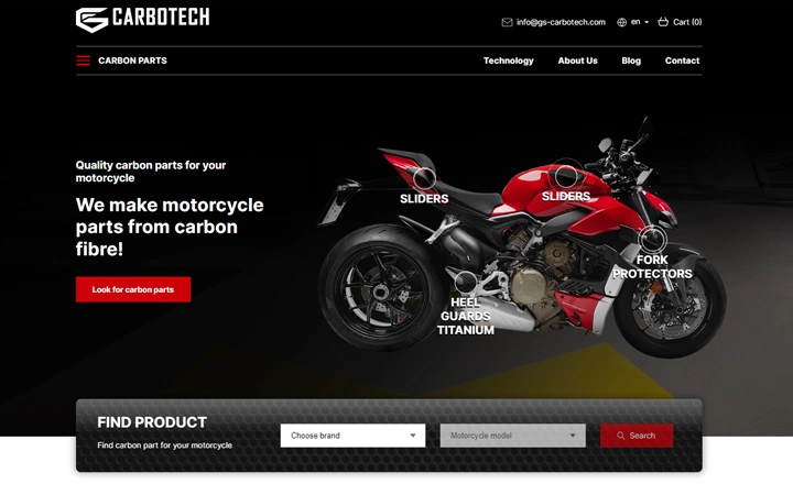 Spletna stran Carboteh